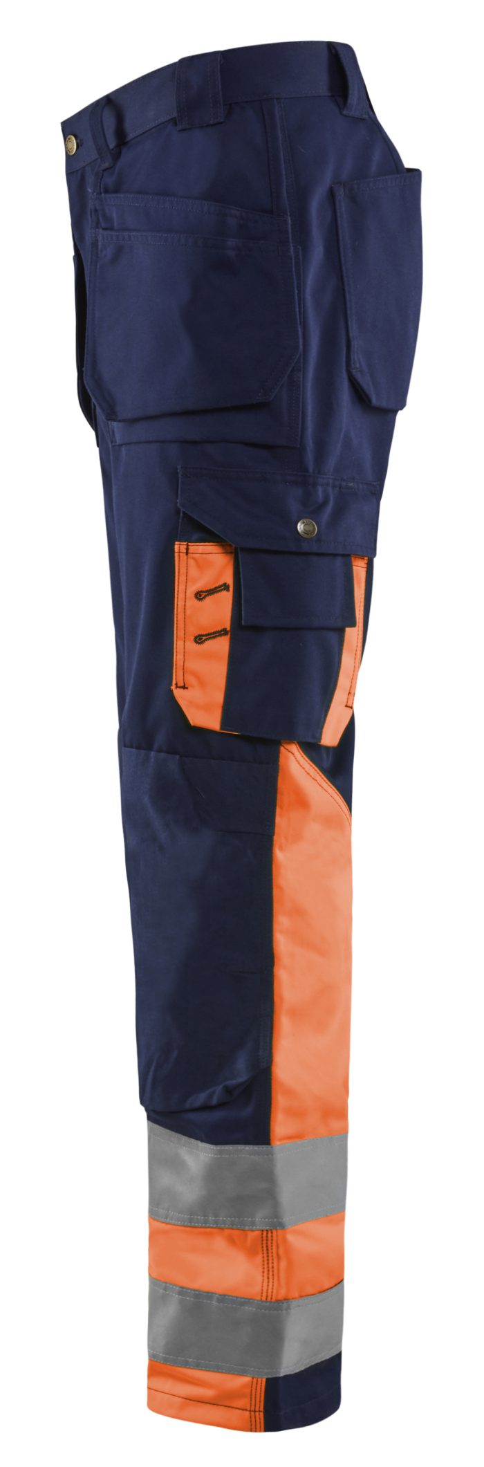 Blaklader Trousers : Navy blue/Orange - Image 2