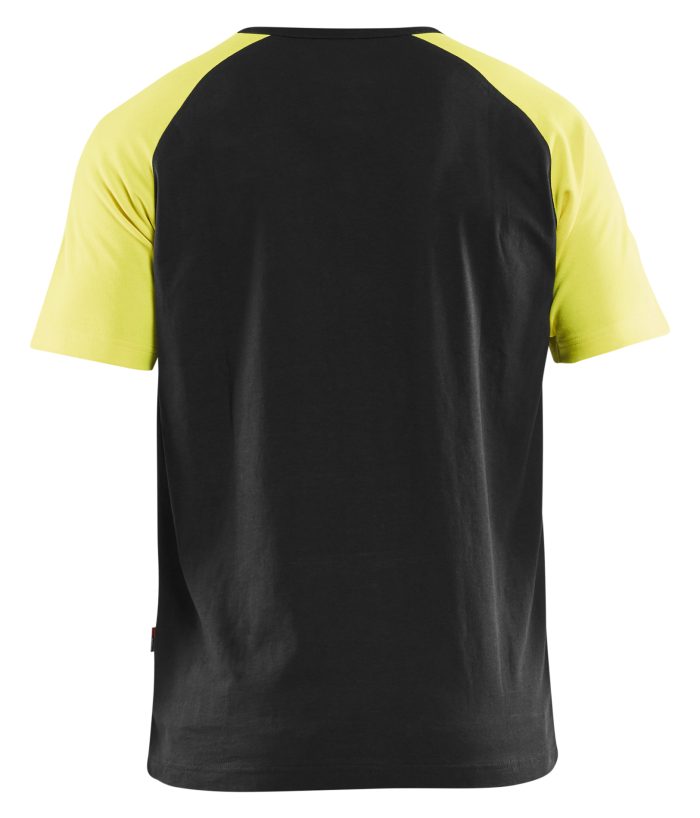 Blaklader T-shirt Black Hi-vis yellow - Image 4