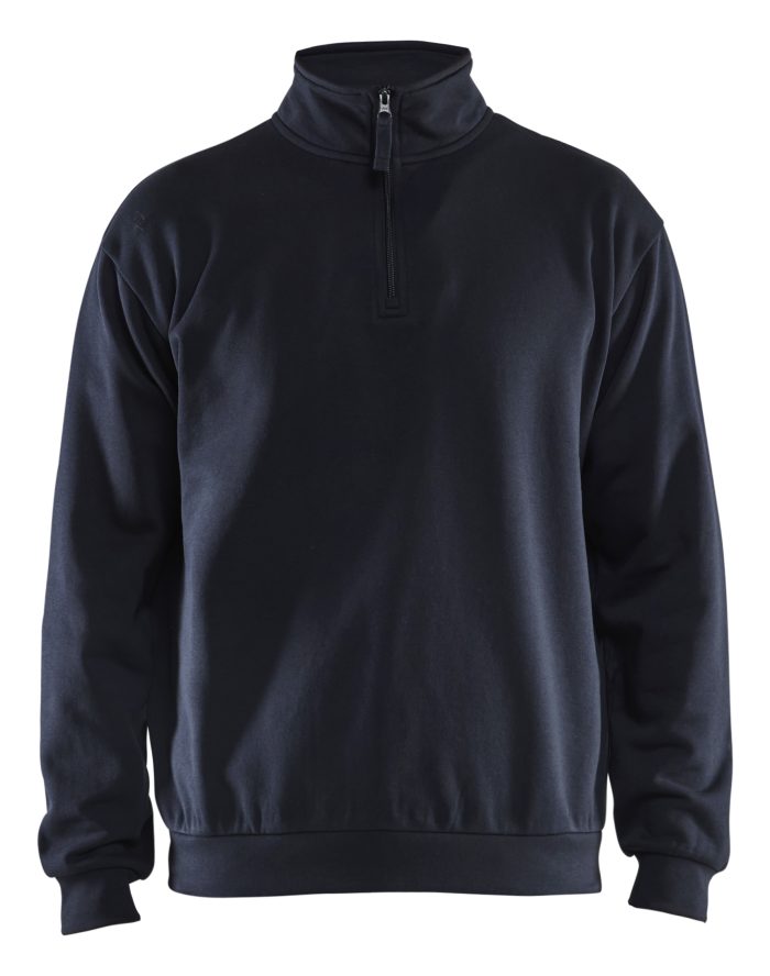 Blaklader Sweatshirt Half-zip Dark Navy Blue