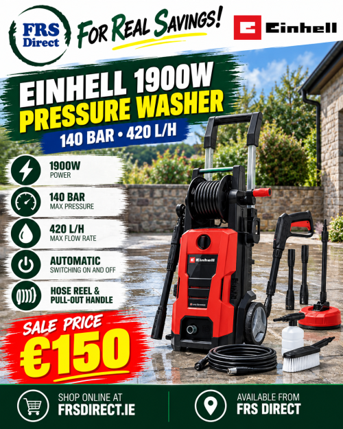 Einhell TE-HP 140 1900W 140 Bar Pressure Washer